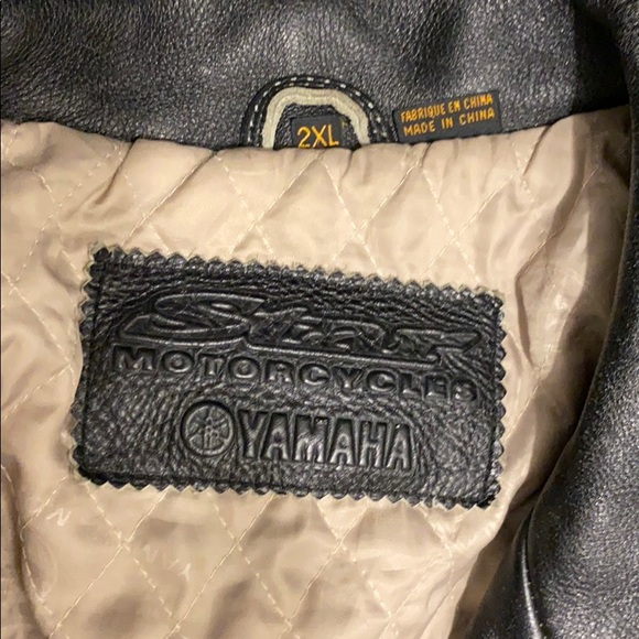 Yamaha leather motorcycle jacket